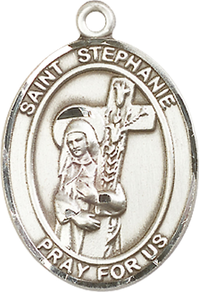 Sterling Silver Saint Stephanie Medal