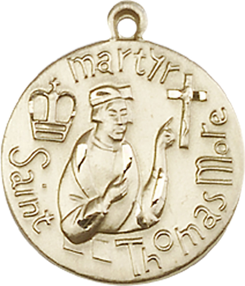14kt Gold Filled Saint Thomas More Medal
