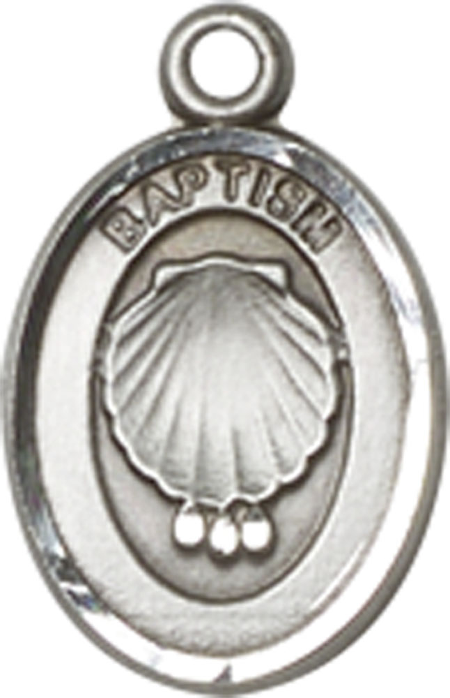 Sterling Silver Baptism Medal