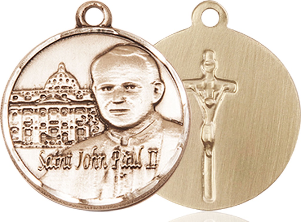 14kt Gold Filled Saint John Paul II Vatican Medal