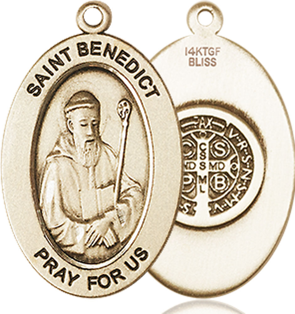 14kt Gold Filled Saint Benedict Medal