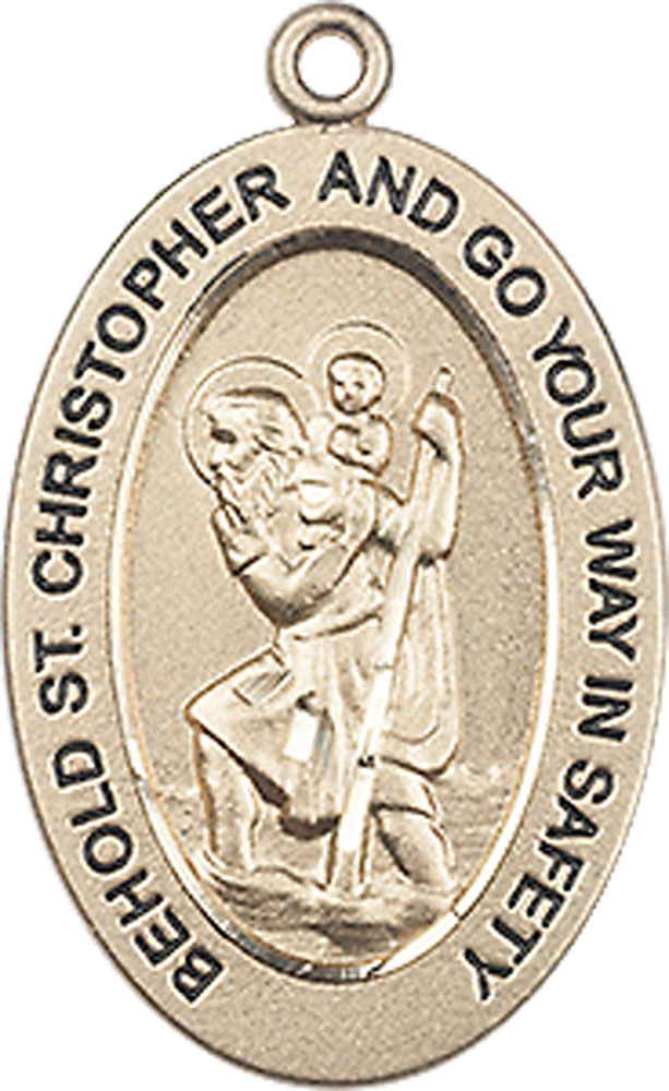 14kt Gold Filled Saint Christopher Medal
