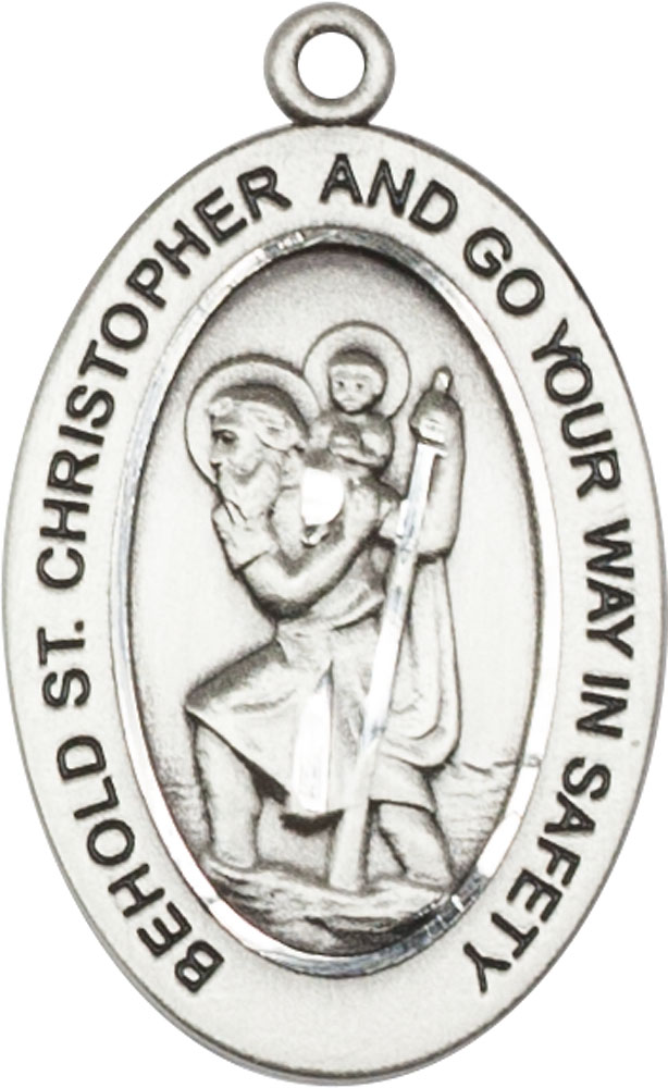 Sterling Silver Saint Christopher Medal