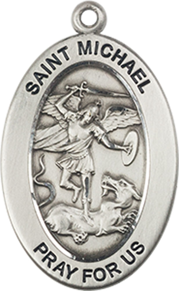 Sterling Silver Saint Michael the Archangel Medal
