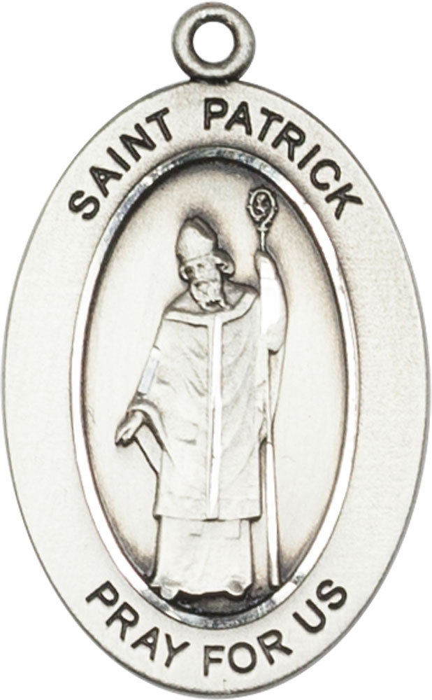 Sterling Silver Saint Patrick Medal