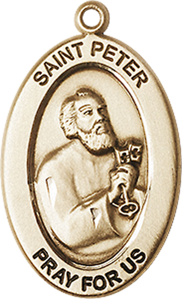 14kt Gold Filled Saint Peter the Apostle Medal