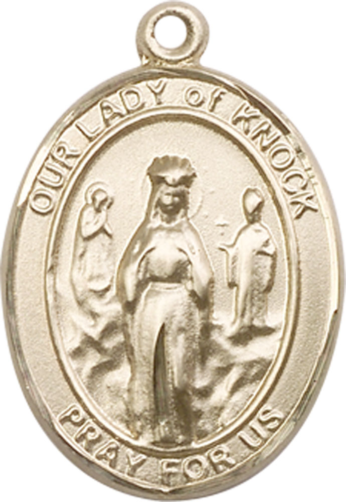14kt Gold Our Lady of Knock Medal