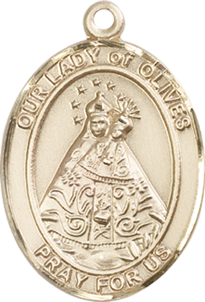 14kt Gold Our Lady of Olives Medal