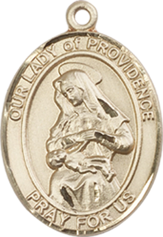 14kt Gold Our Lady of Providence Medal