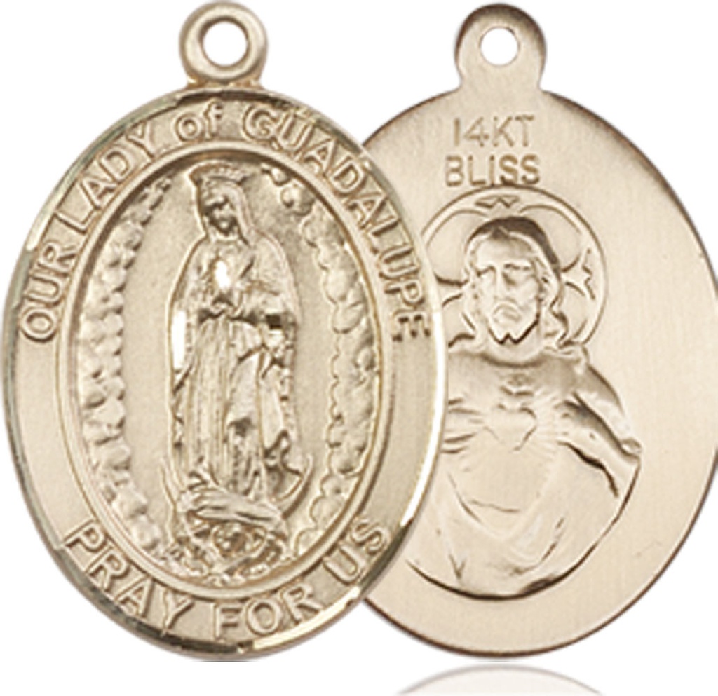 14kt Gold Our Lady of Guadalupe Medal