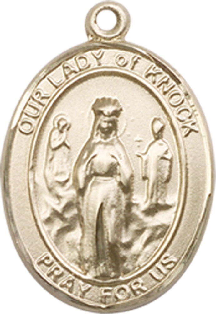 14kt Gold Our Lady of Knock Medal