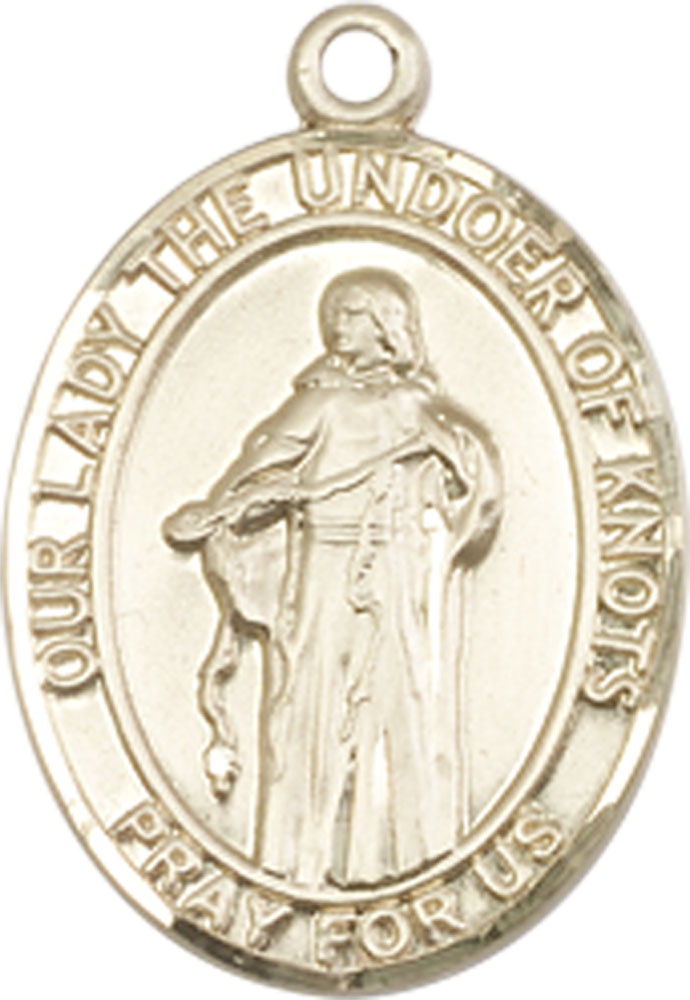 14kt Gold Our Lady of Knots Medal