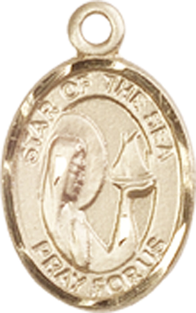 14kt Gold Our Lady Star of the Sea Medal