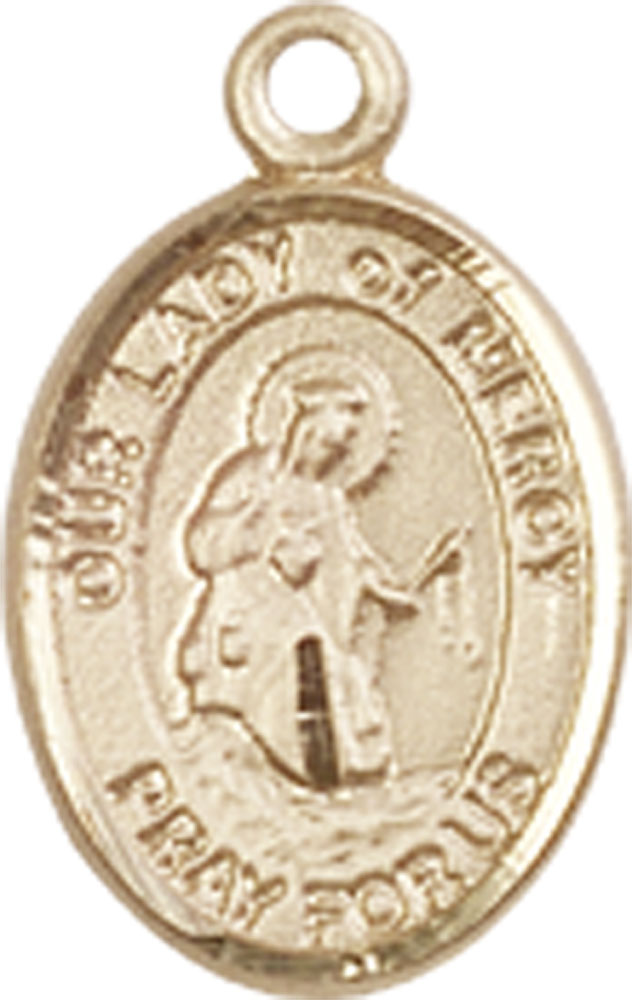 14kt Gold Our Lady of Mercy Medal