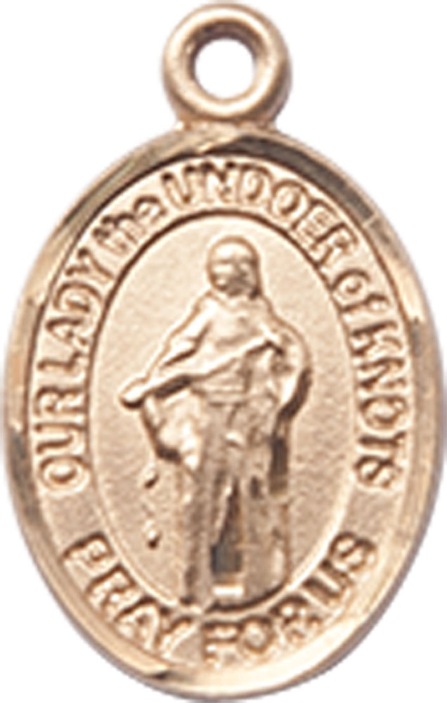 14kt Gold Our Lady of Knots Medal