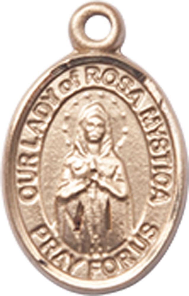 14kt Gold Our Lady of Rosa Mystica Medal
