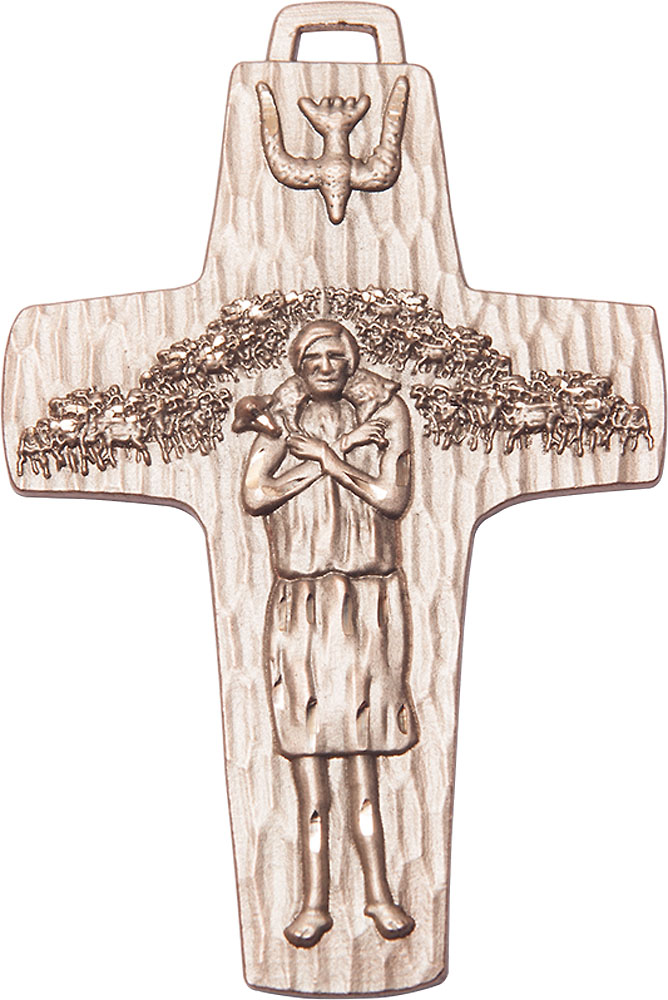 14kt Gold Papal Crucifix Medal