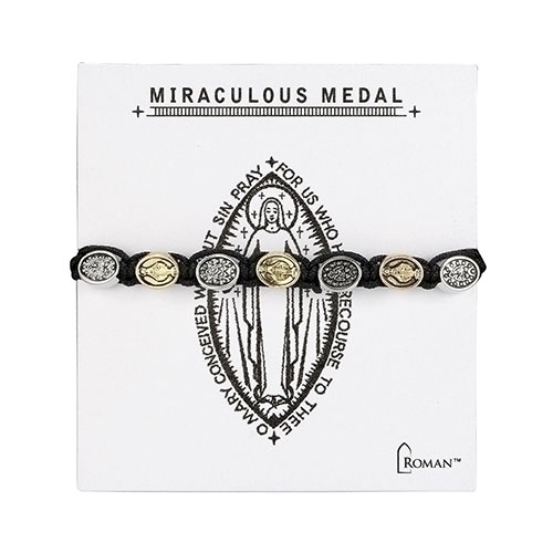 7"L Gold Miraculous Bracelet Woven