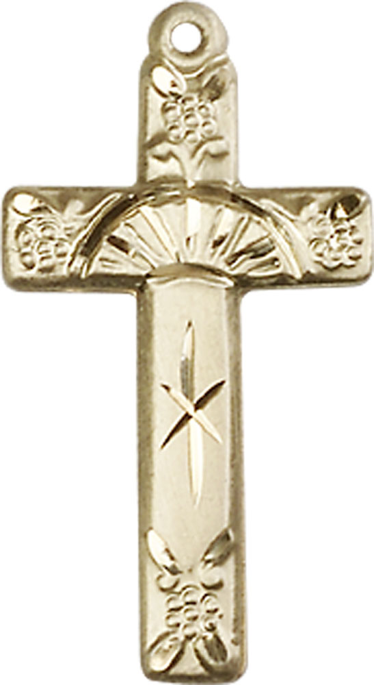 14kt Gold Filled Cross Medal