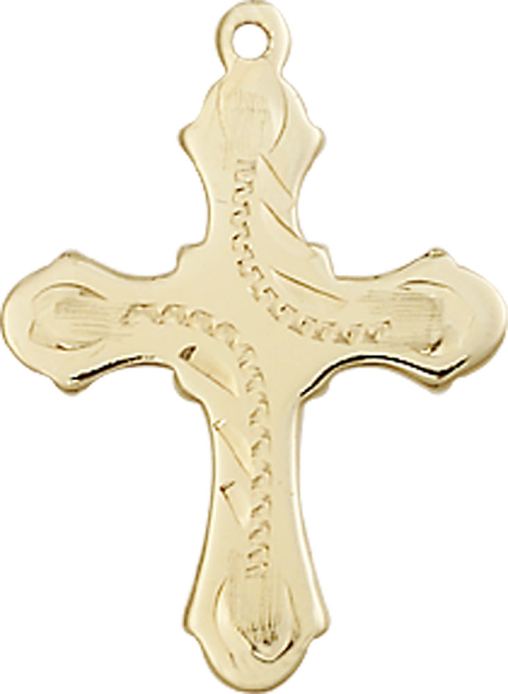 14kt Gold Filled Cross Medal