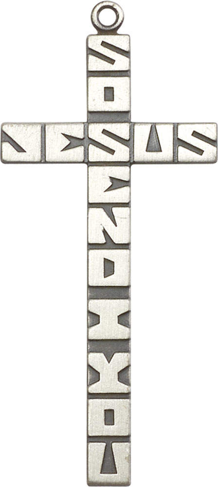 Sterling Silver Cross Medal