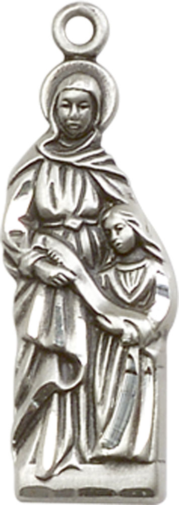 Sterling Silver Saint Ann Medal