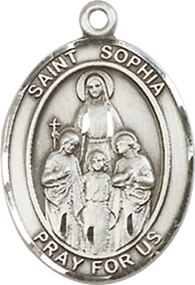 Sterling Silver Saint Sophia Medal