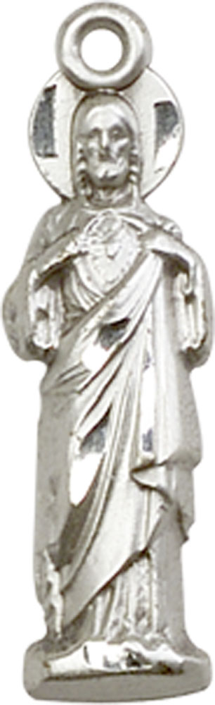 Sterling Silver Sacred Heart Medal