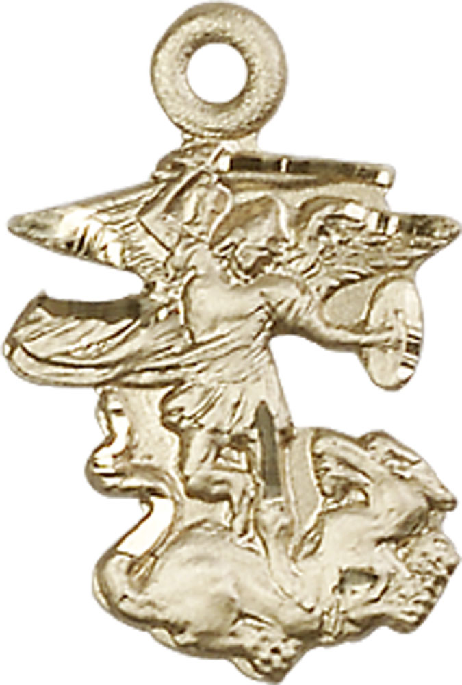 14kt Gold Filled Saint Michael the Archangel Medal