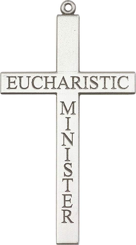 Sterling Silver Eucharistic Minister Cross Medal