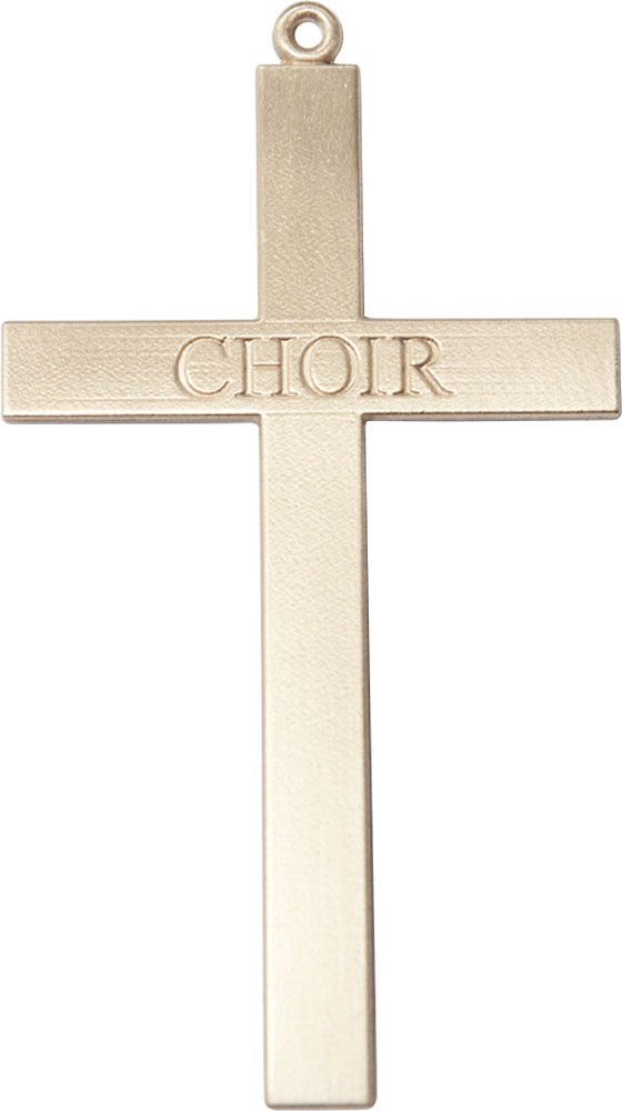 14kt Gold Filled Choir Cross Medal
