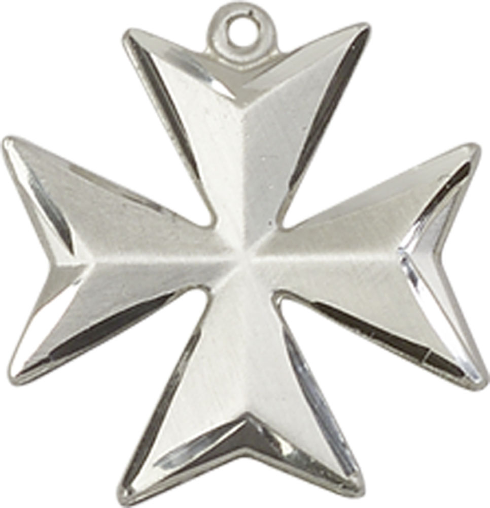 Sterling Silver Maltese Cross Medal