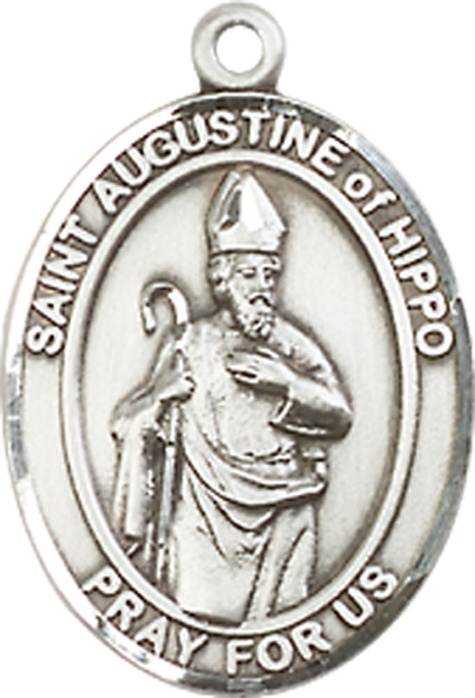 Sterling Silver Saint Augustine of Hippo Medal