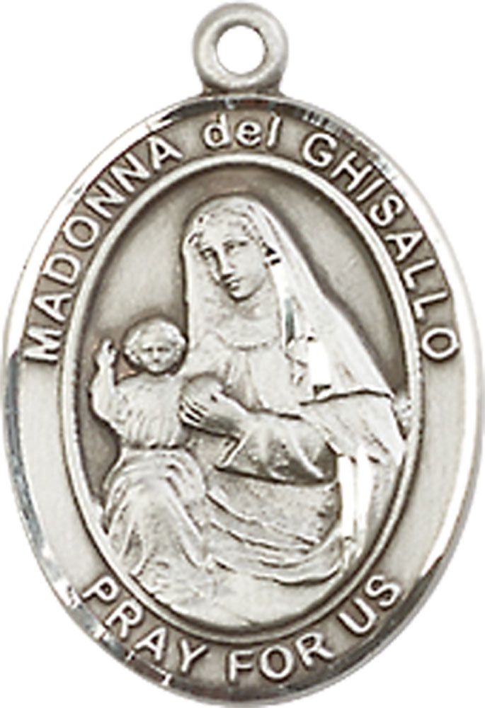 Sterling Silver Saint Madonna Del Ghisallo Medal