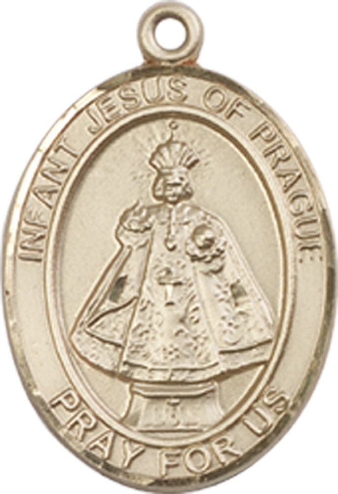 14kt Gold Filled Infant of Prague Medal