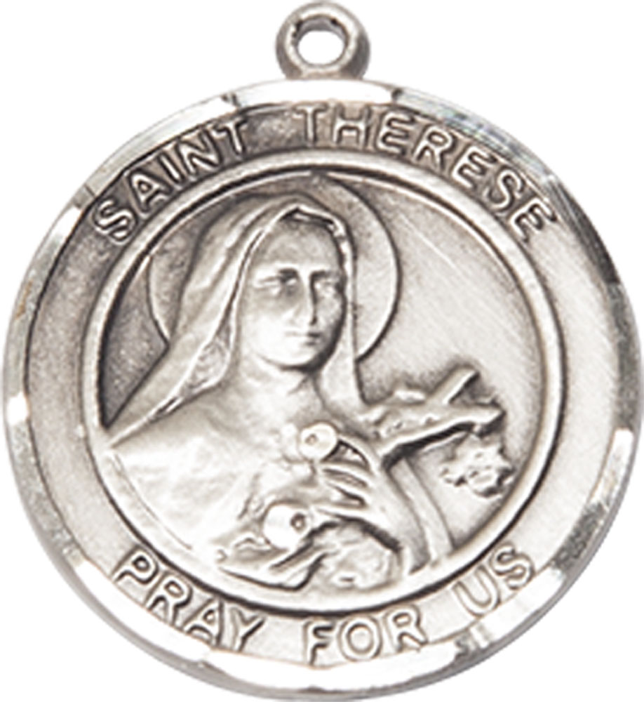 Sterling Silver Saint Therese of Lisieux Medal