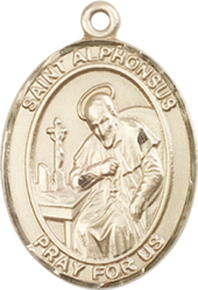 14kt Gold Filled Saint Alphonsus Medal