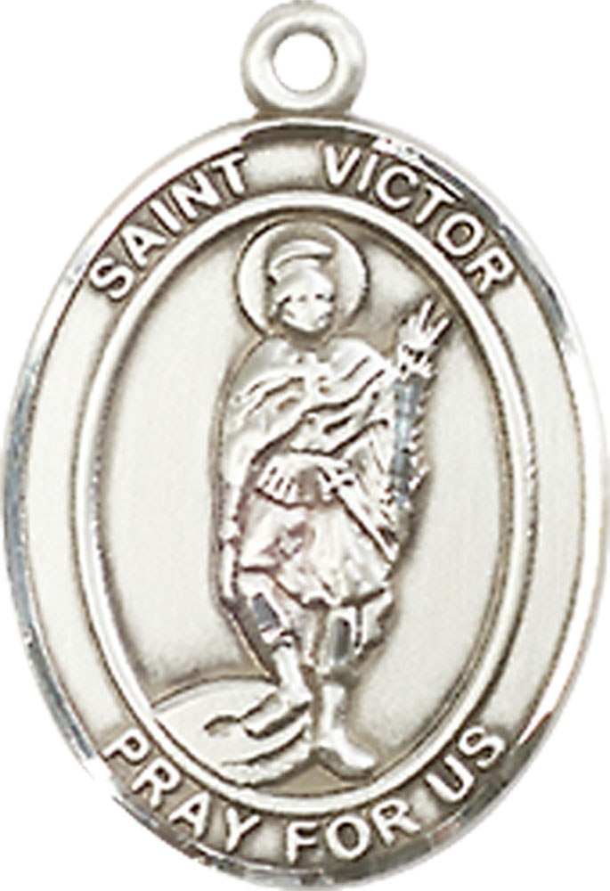 Sterling Silver Saint Victor of Marseilles Medal