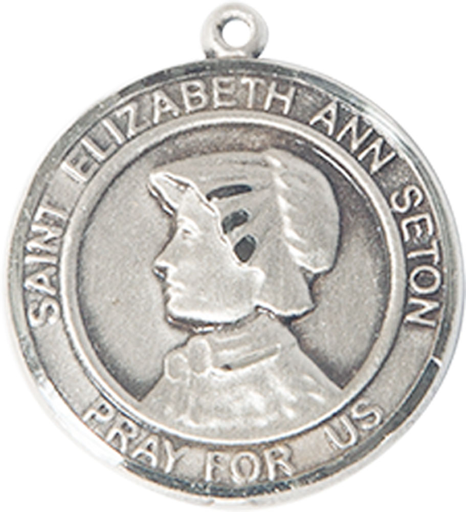 Sterling Silver Saint Elizabeth Ann Seton Medal