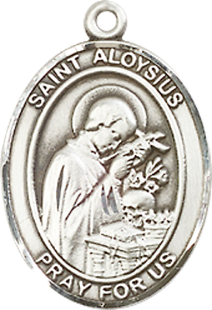 Sterling Silver Saint Aloysius Gonzaga Medal