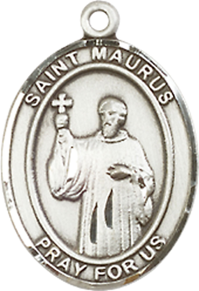 Sterling Silver Saint Maurus Medal