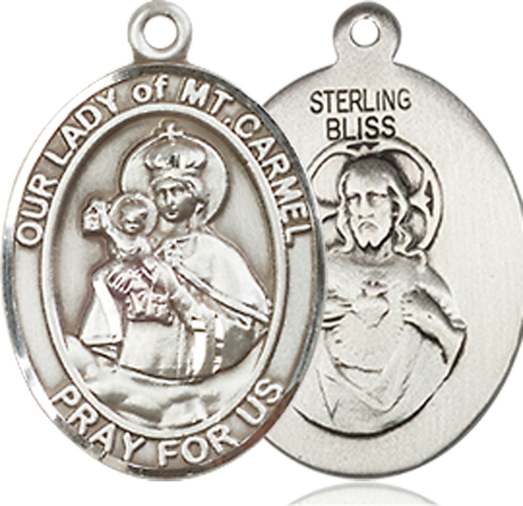 Sterling Silver Our Lady of Mount Carmel Medal
