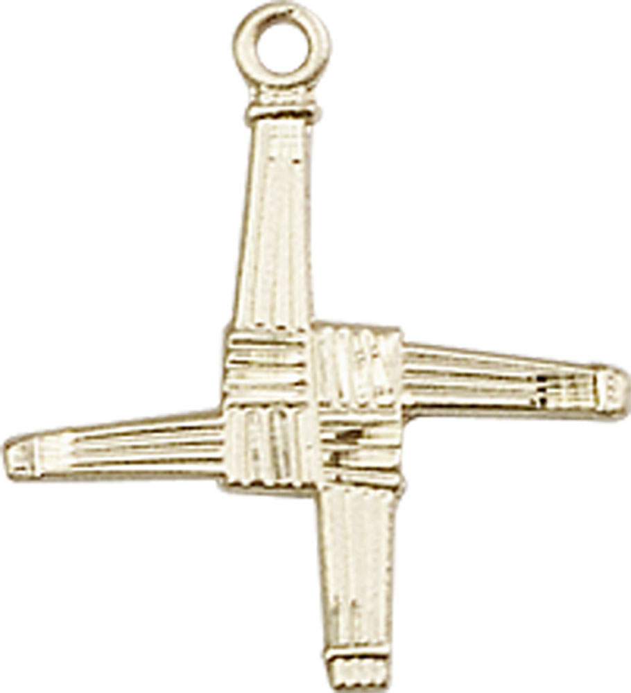 14kt Gold Saint Brigid Cross Medal