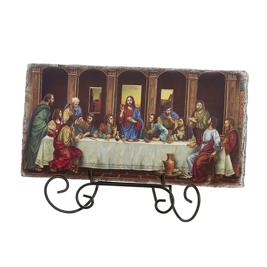 Last Supper Adams 10.5&quot; W Tile Plaque