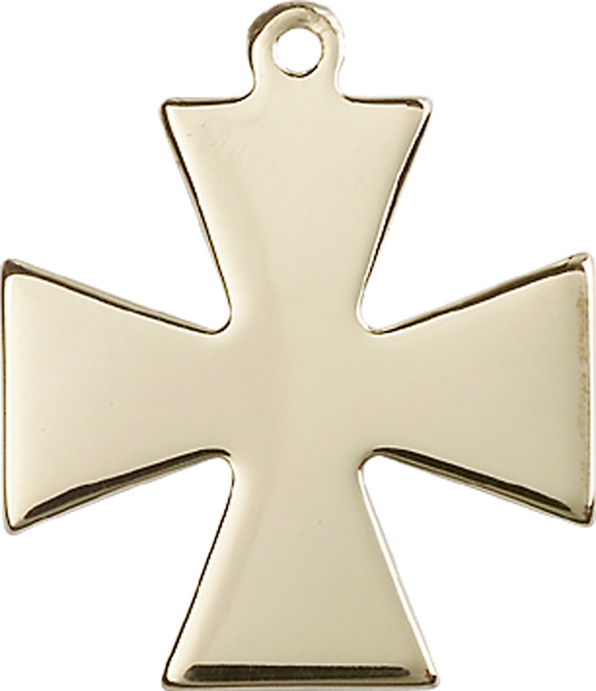 14kt Gold Surfer Cross Medal