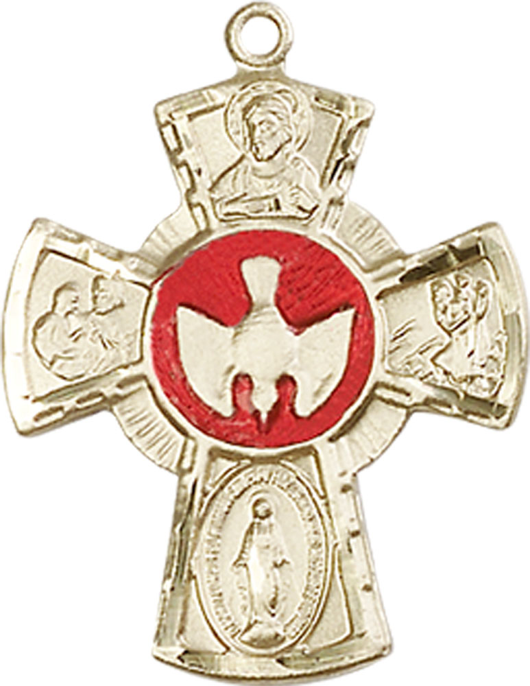 14kt Gold 5-Way Medal