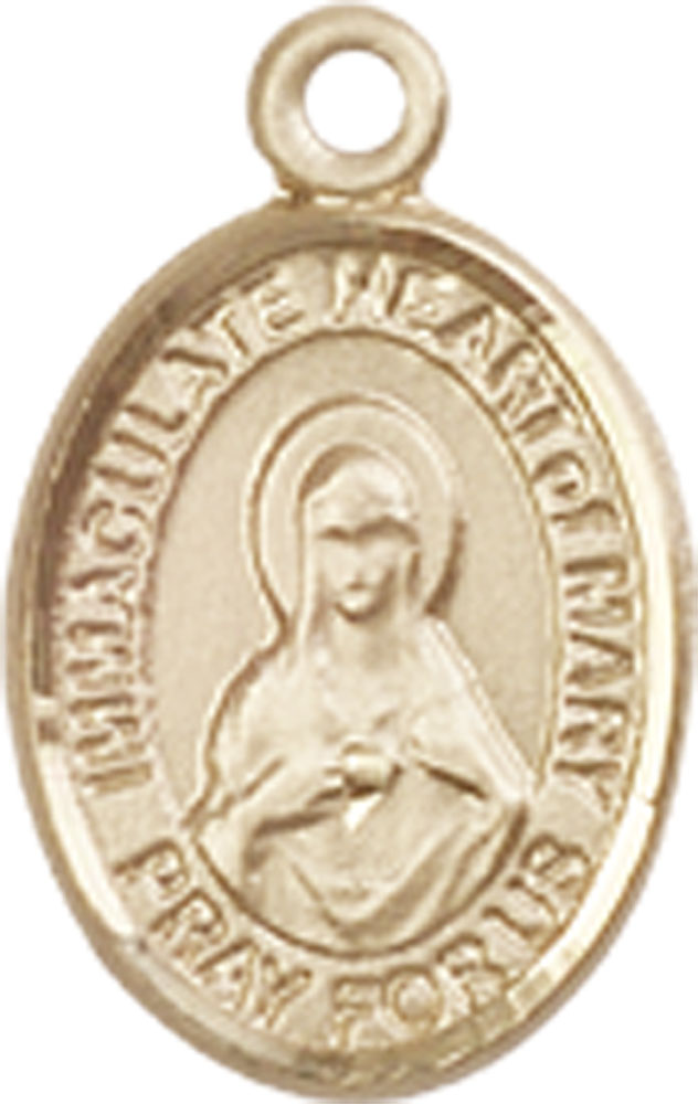 14kt Gold Immaculate Heart of Mary Medal