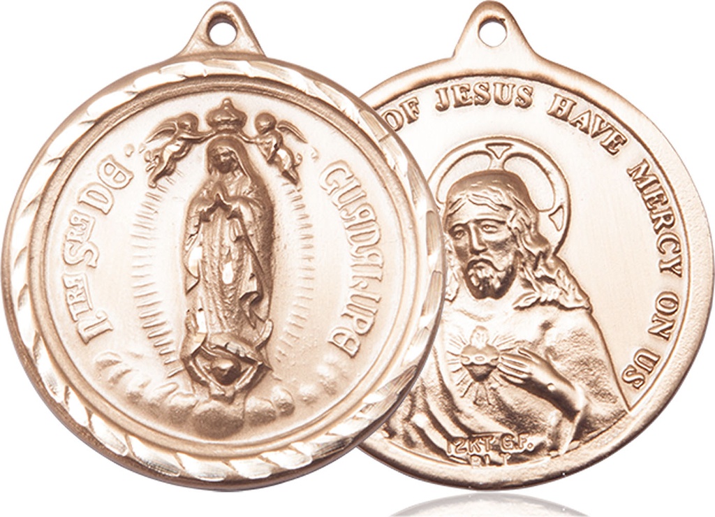 14kt Gold Our Lady of Guadalupe Medal