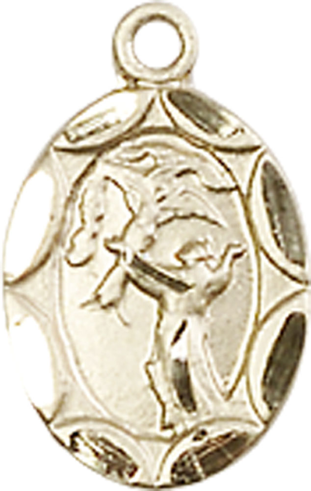 14kt Gold Saint Francis Medal