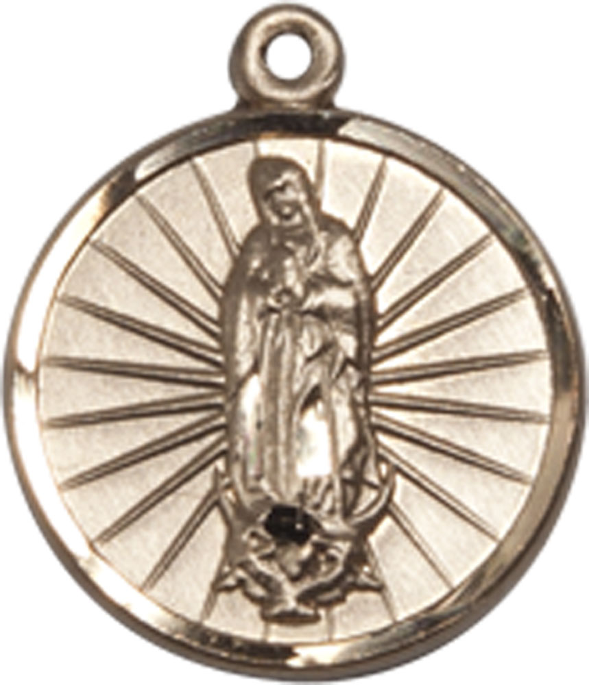 14kt Gold Our Lady of Guadalupe Medal